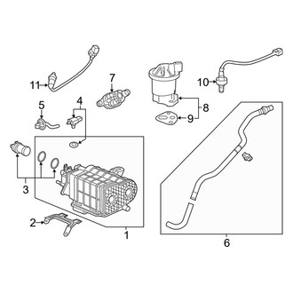 Acura OE - Emission System - Emission Components (2.0L)