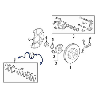 Acura OE - Front Right ABS Wheel Speed Sensor