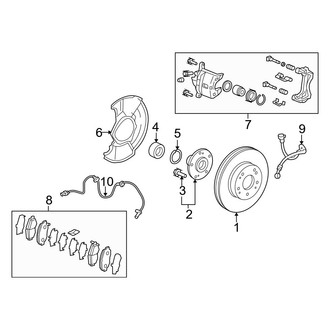 Acura OE - Front Suspension - Brake Components