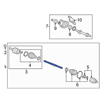 Acura OE - Front Left CV Axle Assembly