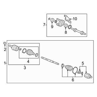 Acura OE - Front Suspension - Drive Axles (2.4L)