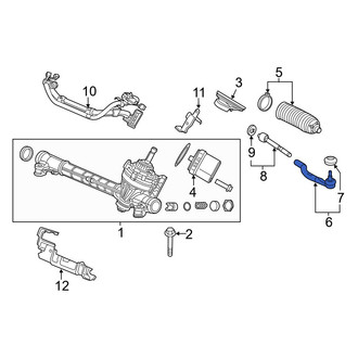 Acura OE - Inner Steering Tie Rod End