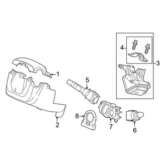 Acura OE - Steering Column - Shroud, Switches & Levers