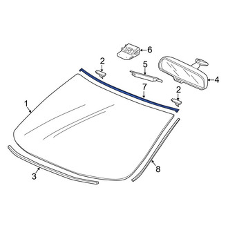 Acura OE - Front Upper Windshield Molding