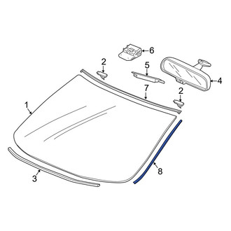 Acura OE - Front Lower Windshield Molding