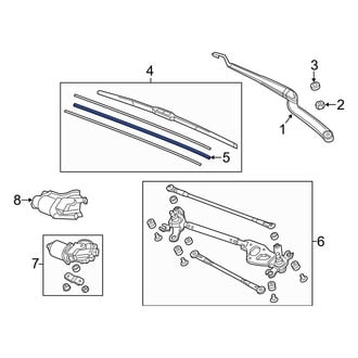 Acura OE - Front Left Wiper Blade Refill