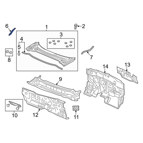 Hood Hinge Cover