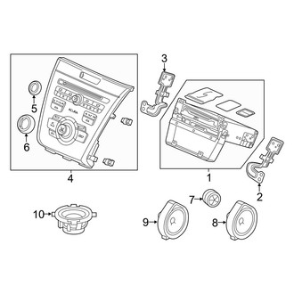 Acura OE - Instrument Panel - Sound System (W/O Navigation), (Base / Hybrid)