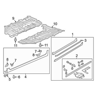 Acura OE - Pillars, Rocker & Floor - Exterior Trim