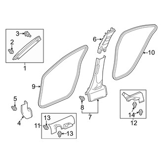 Acura OE - Pillars, Rocker & Floor - Interior Trim