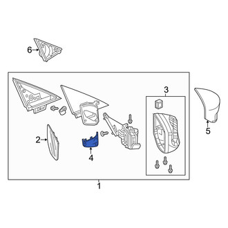 Acura OE - Front Left Door Mirror Cap