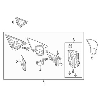 Acura OE - Front Door - Outside Mirrors