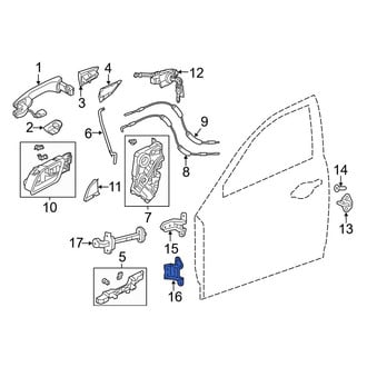 Acura OE - Front Left Lower Door Hinge