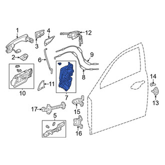 Acura OE - Front Left Door Latch Assembly