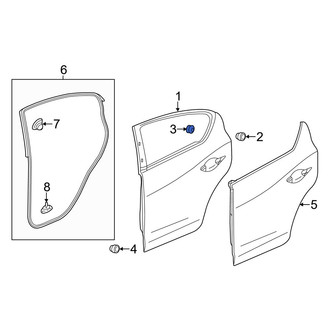 Acura OE - Front Door Shell Grommet