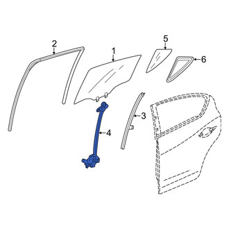 Acura OE - Rear Right Window Regulator
