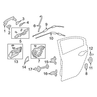 Acura OE - Rear Door - Lock & Hardware