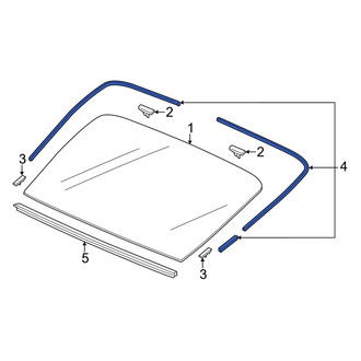 Acura OE - Rear Lower Liftgate Glass Seal