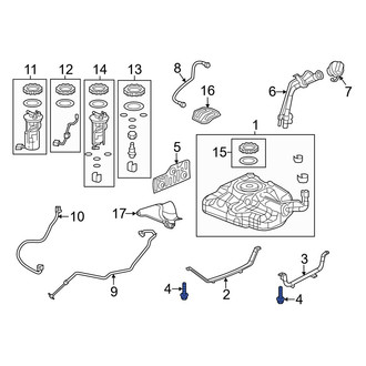 Acura OE - Fuel Tank Strap Bolt