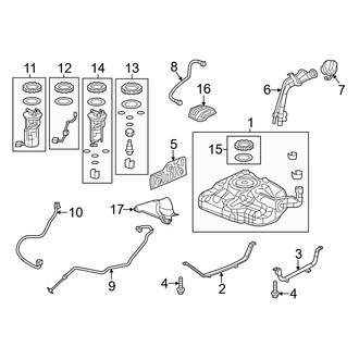 Acura OE - Fuel System Components (Base)