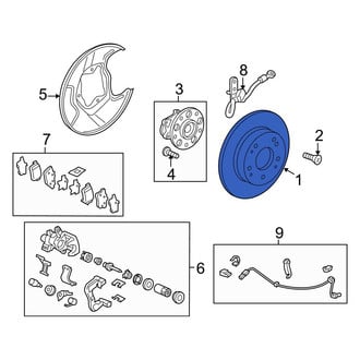 Acura OE - Rear Disc Brake Rotor