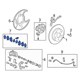 Acura OE - Rear Disc Brake Pad Set