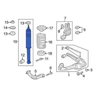 Acura OE - Rear Suspension Shock Absorber