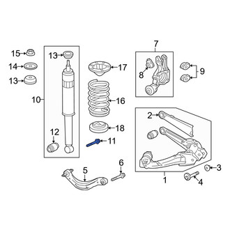 Acura OE - Suspension Shock Absorber Bolt