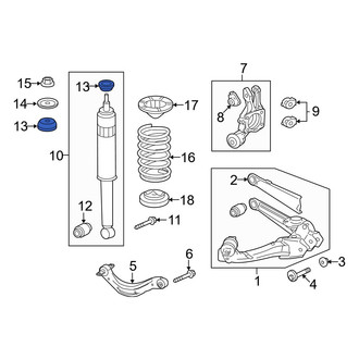 Acura OE - Suspension Shock Absorber Mount Insulator