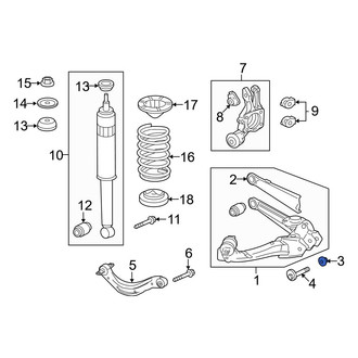 Acura OE - Rear Alignment Camber Adjusting Eccentric