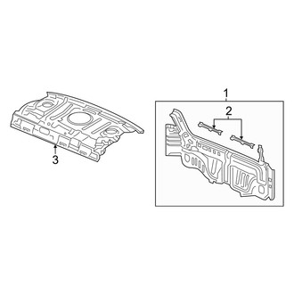 Acura OE - Rear Body & Floor - Rear Body (Base / Hybrid)