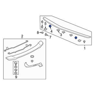 Acura OE - Liftgate Finish Panel Clip