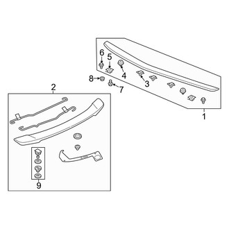 Acura OE - Trunk Lid - Rear Spoiler