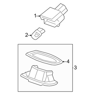 Acura OE - Rear Lamps - License Lamps
