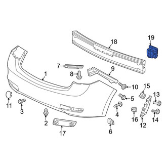 Acura OE - Right Bumper Impact Bar Bracket