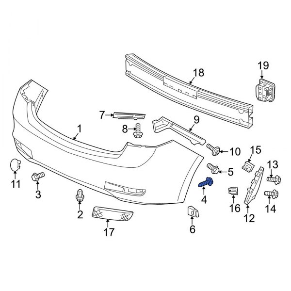 Bumper Cover Screw