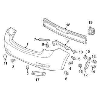 Acura OE - Rear Bumper - Bumper & Components