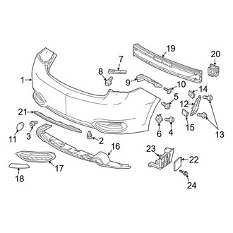 Acura OE - Rear Bumper - Bumper & Components