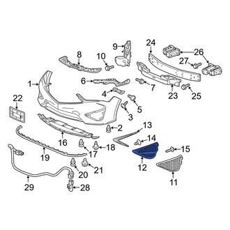 Acura OE - Front Right Grille