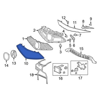 Acura OE - Front Grille Molding