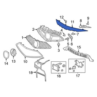 Acura OE - Front Center Grille Molding