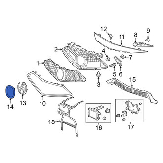 Acura OE - Front Center Grille Molding