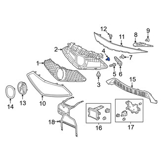 Acura OE - Grille Reinforcement Screw