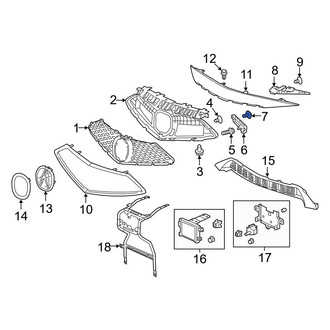 Acura OE - Grille Reinforcement Screw