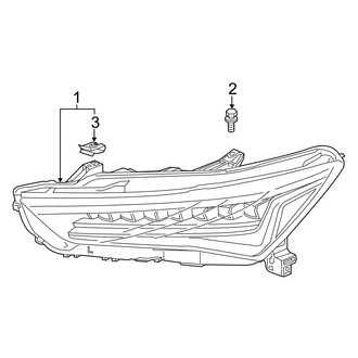 Acura OE - Front Lamps - Headlamp Components