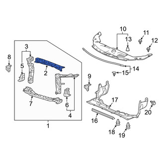 Acura OE - Front Upper Radiator Support Tie Bar