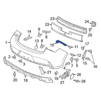 Acura OE - Left Lower Bumper Cover Bracket