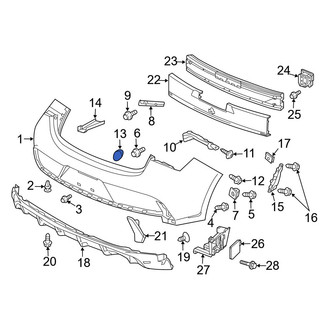 Acura OE - Rear Tow Eye Cap