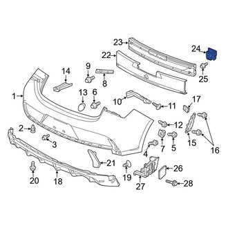 Acura OE - Right Bumper Impact Bar Bracket