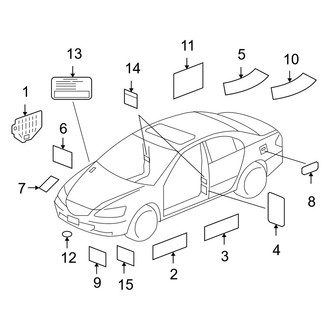 Acura OE - Information Labels - Labels